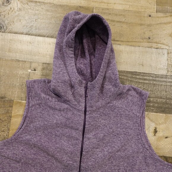Duluth Trading Frost Lake Hooded Vest Women’s Plus 3X Purple Full Zip Fleece - Picture 2 of 12